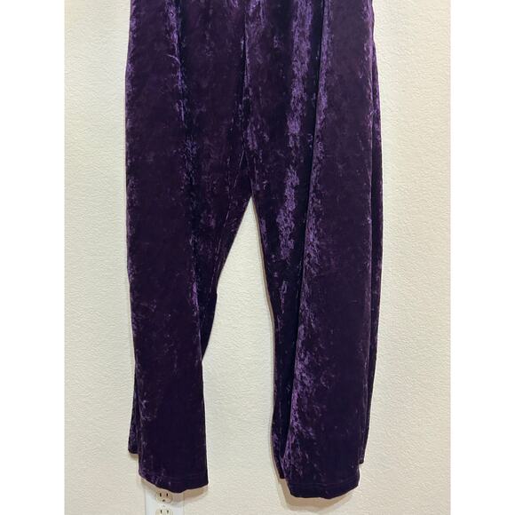 NEW Vintage 1970s JCPenney More Jazz Pajama Set Purple Velour Size 18W DEADSTOCK - Picture 12 of 15